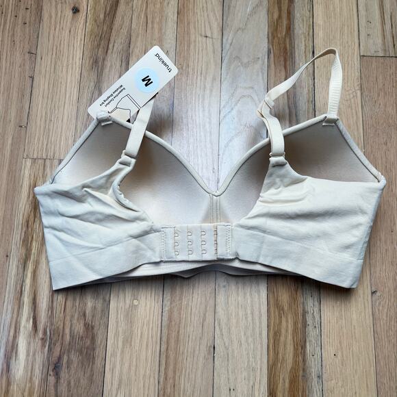 NEW TrueKind Women's M Supportive Comfort Wireless Shaping Bra Beige Nude Cream - Picture 2 of 8